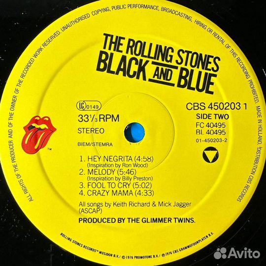 The Rolling Stones – Black And Blue (1989г.)