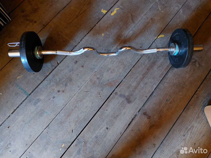Штанга ez гриф. Д50. Два блина по 10кг