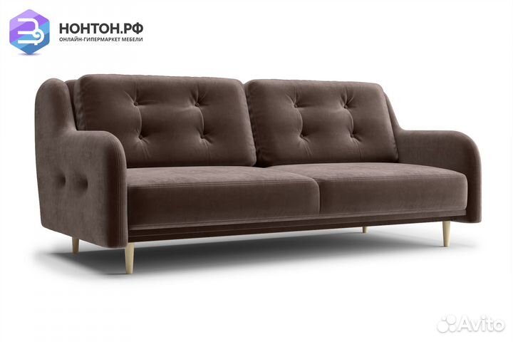 Диван книжка Глосс коричневый