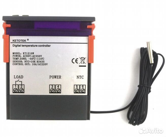 Цифровой термостат KT 1210W