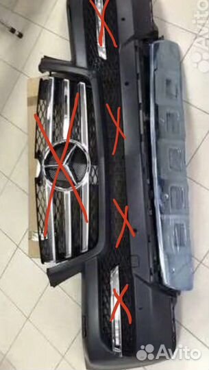 Бампер передний mersedes gl164 grand edition