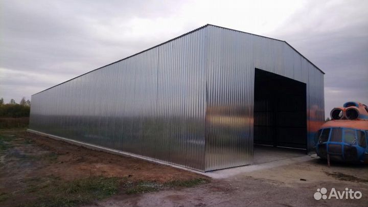 Быстро возводимые ангары склады из сэндвич панелей