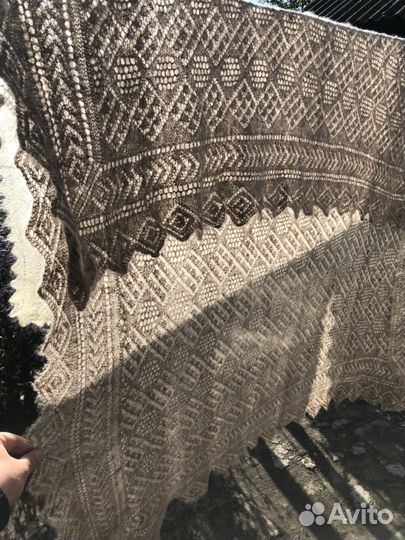 Платок шаль ручная вязка