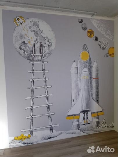 Поклейка обоев