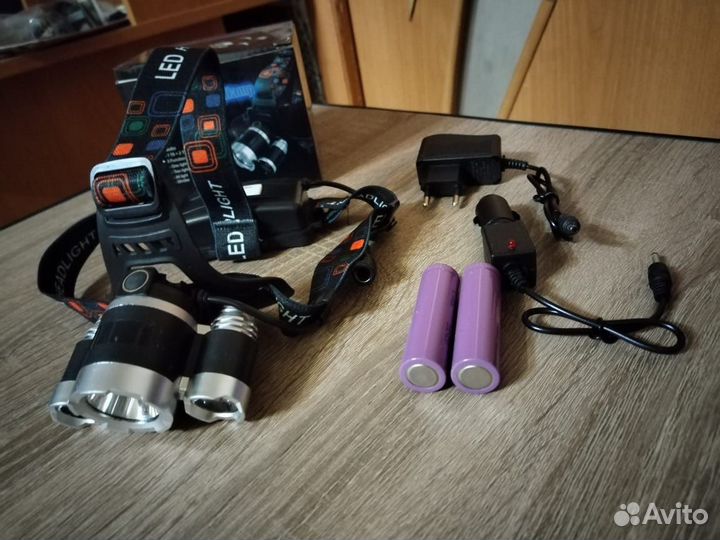 Налобный фонарь аккумуляторный