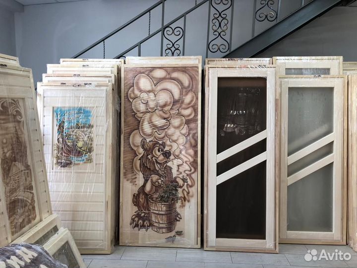 Двери для бань и саун(стеклянные и деревянные)