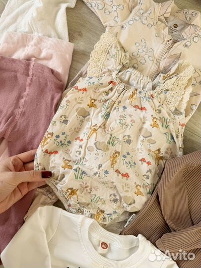 Детские вещи для девочки пакетом 68-74