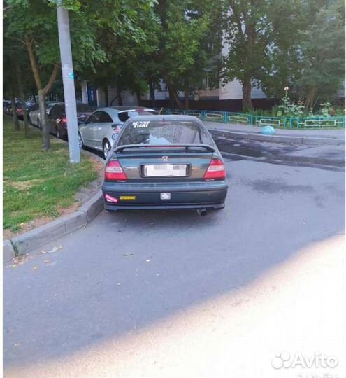 Накладка на задний бампер Honda civic