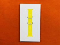 Apple Watch 49mm Yellow Ocean Band One Size (New)