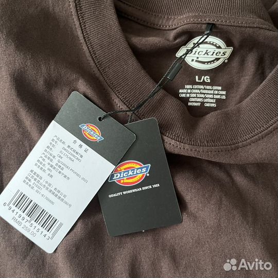 Dickies Футболка Оригинал Коричневая