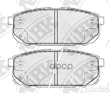 Колодки тормозные дисковые зад PN0798 NiBK