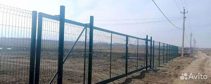 3Д забор из сетки гиттер