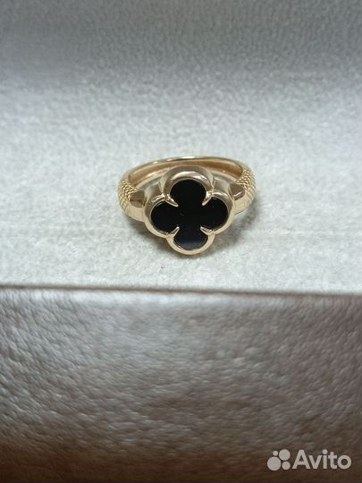 Золотое кольцо женское 19 размер
