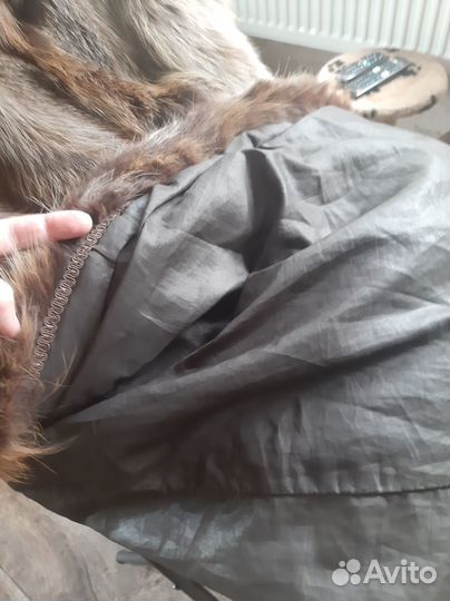 Шуба из меха лисы