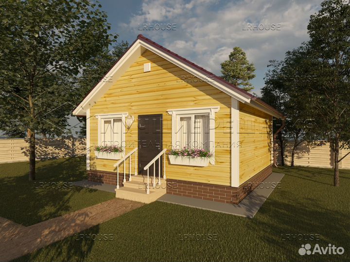 Каркасный садовый дом 4х5 метра / дс-101