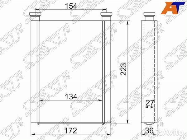 Радиатор отопителя салона toyota succeed