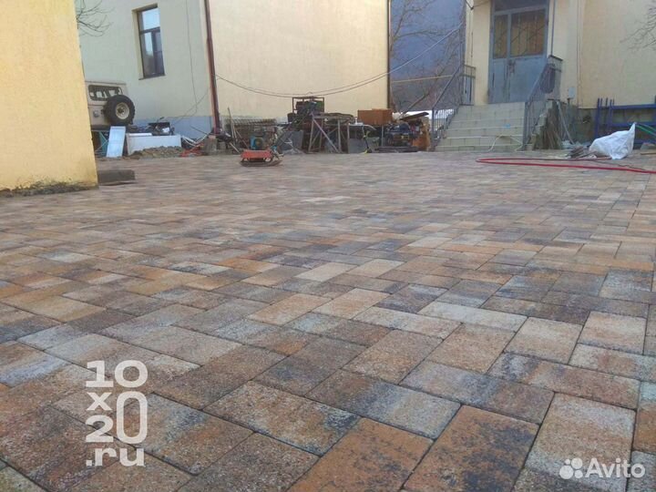 Тротуарная плитка, брусчатка, бордюры под ключ