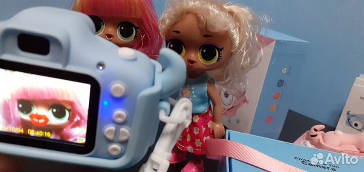 Детский фотоаппарат с 2 камерами Full HD Фото 20Мп