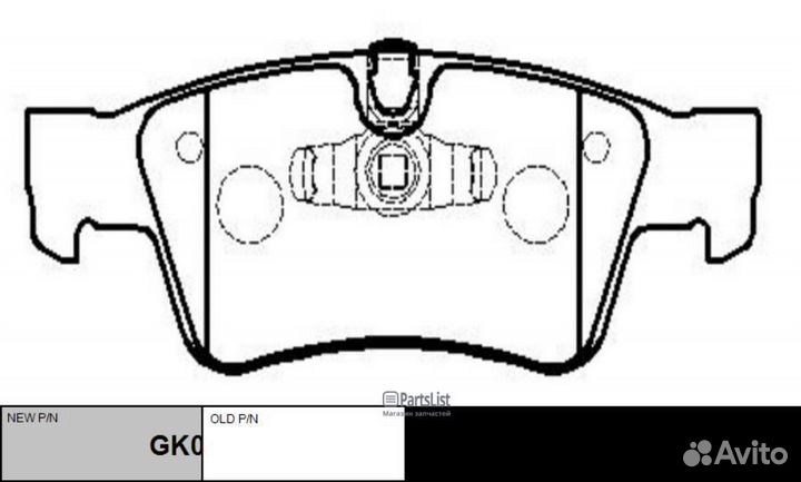 Колодки задние MB ML(W164) /GL(X164) 04 ckbz53 CTR GK0080 GK0080