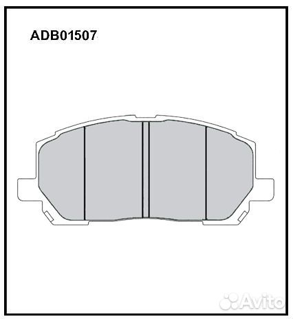 Тормозные колодки передние lexus RX (MCU15) 300 (M