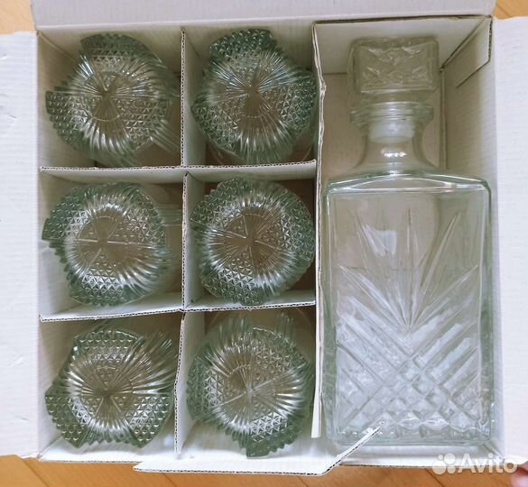 Графин и бокалы для виски Италия