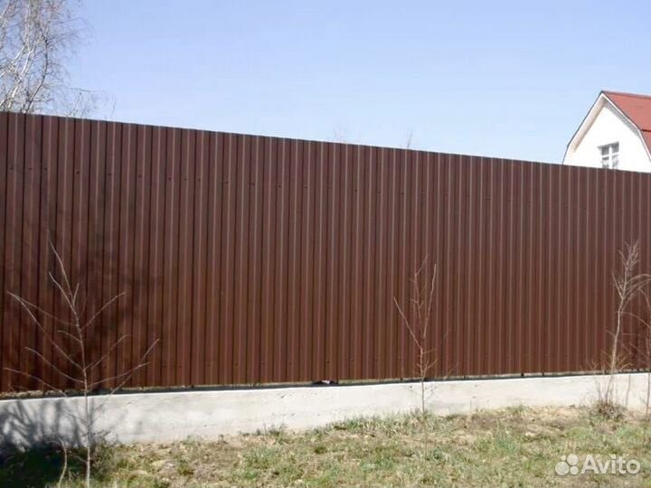 Забор из профнастила