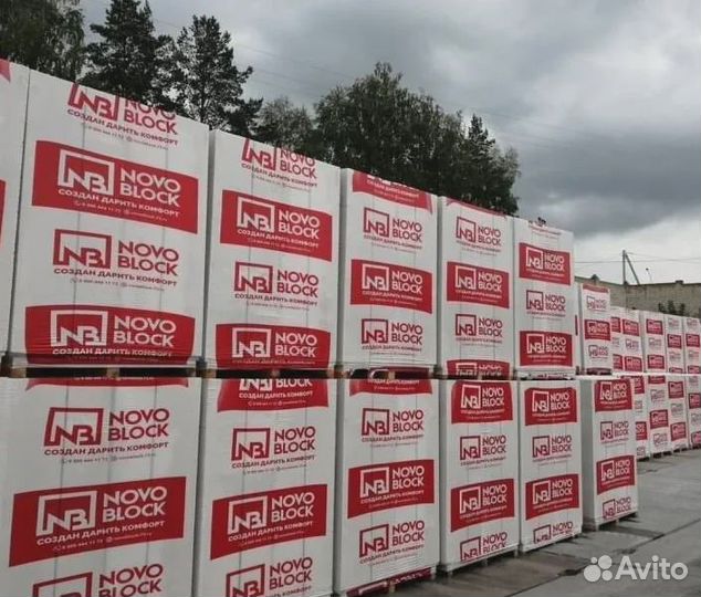 Газоблок Новоблок Д400 В2.5