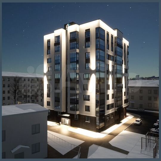 2-к. квартира, 59,4 м², 1/9 эт.