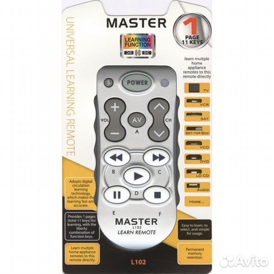 Пульт Sony,Akai,Aiwa для дек и прочей техники Нов