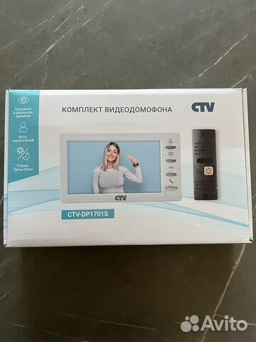 Видеодомофон ctv-dp1701s, черный купить в Москве | Электроника | Авито