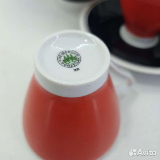 Сервиз кофейный на 6 персон, 15 предметов, фарфор