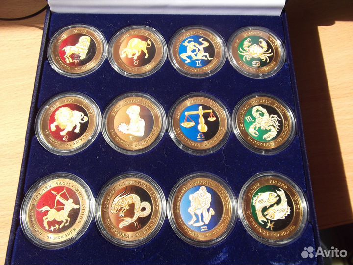 Знаки зодиака. Набор. Монетообразные жетоны