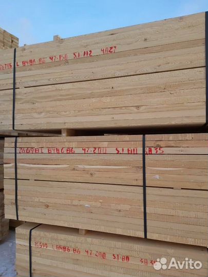 Доска лиственница 25х200х6000мм, гост