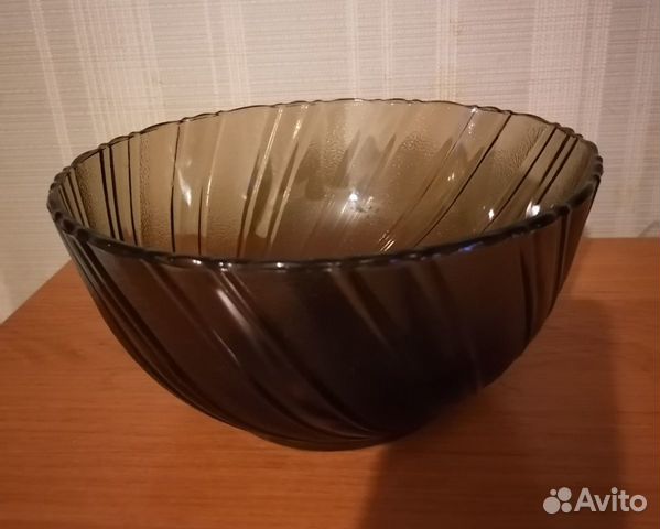 Блюдо для сервировки цветное стекло