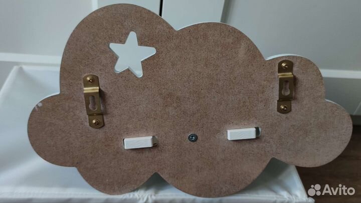 Новая Полка Облако настенная в детскую комнату