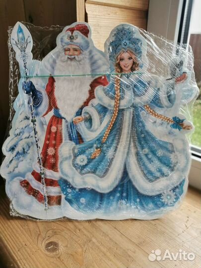 Дед мороз и снегурочка, украшение