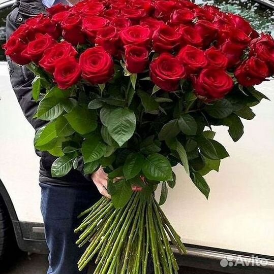 Букет роз 101 роза 51 роза