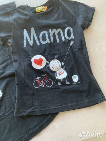 Парные футболки мама и папа