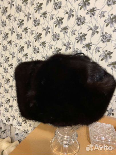 Норковая шапка мужская ушанка