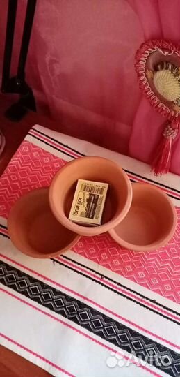 Горшки мини керамические, цветочные