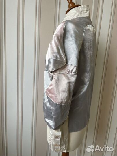 Куртка жакет атласный женский 44 S