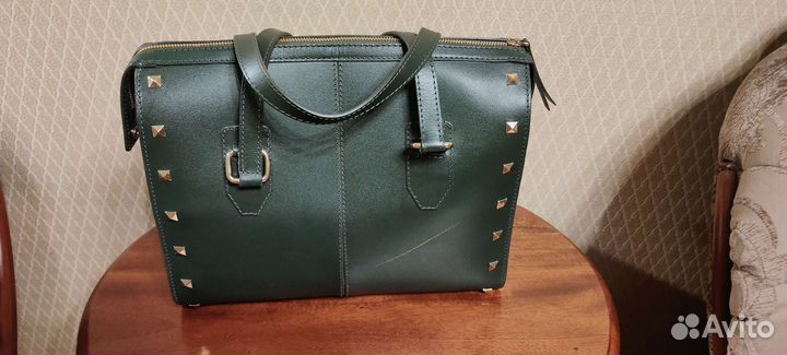 Сумка ASOS саквояж натуральная кожа