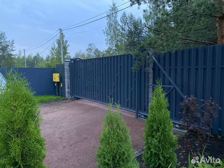 Откатные ворота для дачи