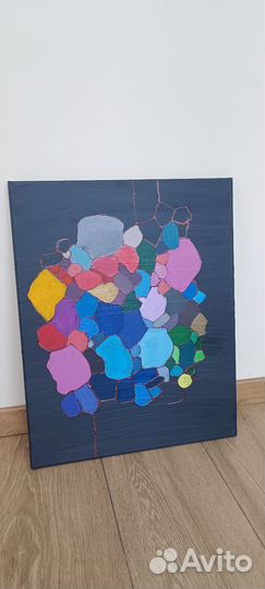 Картина акрилом на холсте большая