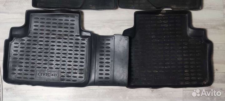 Автомобильные коврики резиновые honda civic