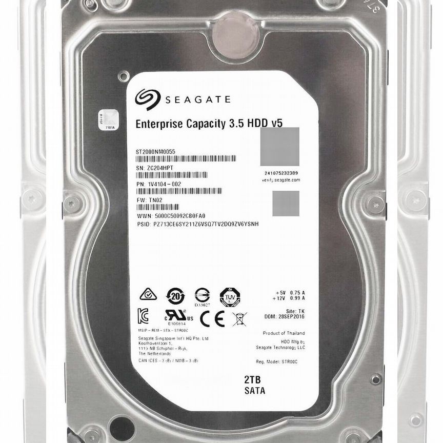 [ST2000NM0055] Жесткий Диск Seagate 2tb Sata3 3.5" St2000nm0055