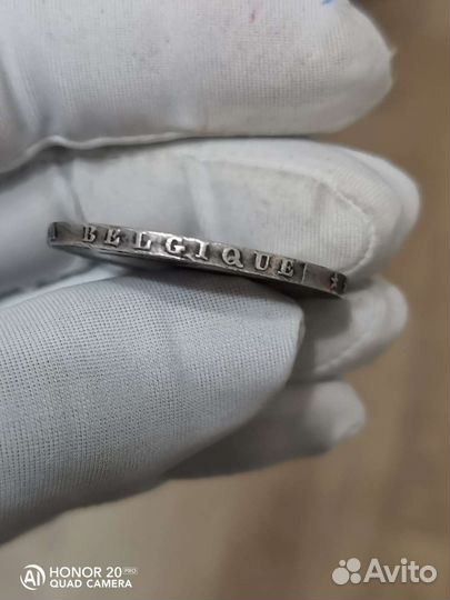 5 франков 1868, 1871 Бельгия, леопольдii, серебро