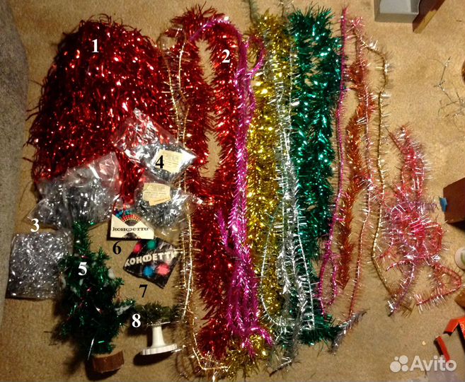 Новогодние ёлочные игрушки СССР стекло пластик