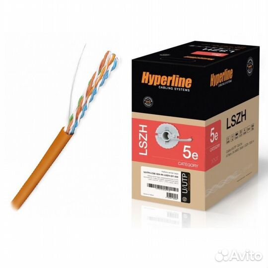 Кабель utp4-c5e-s24-in-lszh-or-305