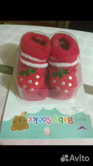 Пинетки-носочки с игрушкой на 1-12мес